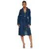 Fashnzfab Women Fashion Denim Long Maxi Dress