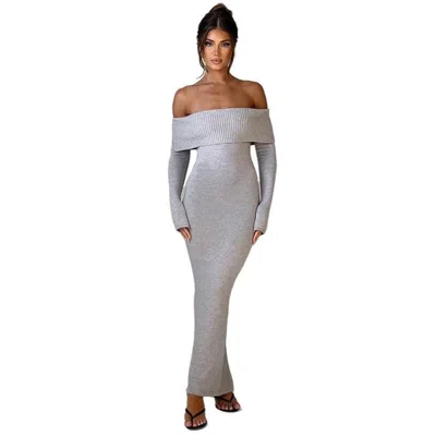 Fashnzfab Women Fashion Long Maxi Knit Dress