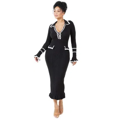 Fashnzfab Women Fashion Long Maxi Knit Dress