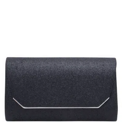 Fashnzfab Women's Fashion Texture Evening Crossbody Clutch Bag In Black