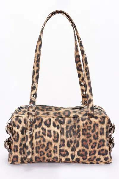 Fashnzfab Women's Faux Leather Sport Bag In Multi