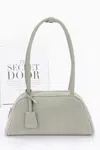 Fashnzfab Women's Faux Suede Sport Bag In Green