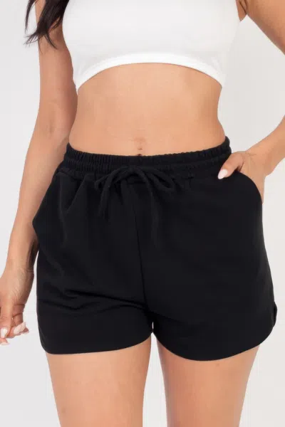 Fashnzfab Women's French Terry Shorts In Black
