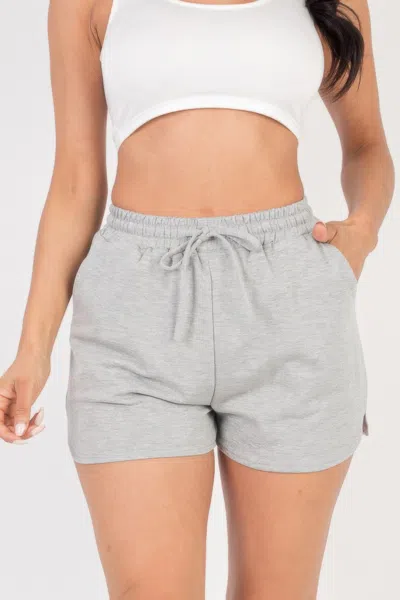 Fashnzfab Women's French Terry Shorts In Grey