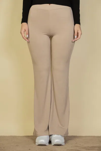 Fashnzfab Women's High Waisted Flare Pants In Green