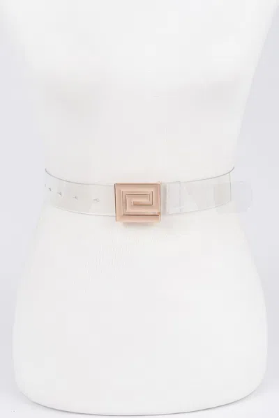 Fashnzfab Women's Metal Buckle Vegan Belt In Multi