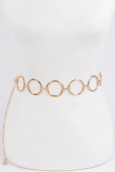 Fashnzfab Women's Multi Round Chain Belt In Gold