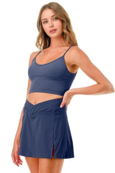 Fashnzfab Women's Premium Tennis Pickleball Short Skirt Skort In Blue