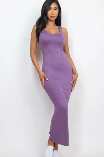 Fashnzfab Women's Solid Basic Maxi Dress In Yellow