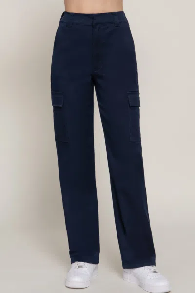 Fashnzfab Women's Straight Fit Long Pants In Blue