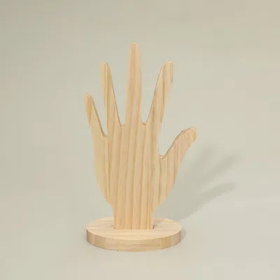 Fashnzfab Wooden Hand Jewelry Organizer Display Stand
