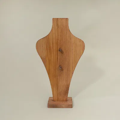 Fashnzfab Wooden Necklace Organizer Display Stand 5.75" X 10.5"