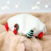 Fashnzfab Wool Blended Christmas Charm Pointed Beret Hat In White