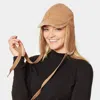 Fashnzfab Wool Trapper Ribbon Closure Hat In Brown