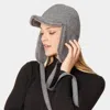 Fashnzfab Wool Trapper Ribbon Closure Hat In Gray