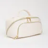 Fashnzfab Woven Detailed Solid Tote Bag / Travel Cosmetic Bag In Multi