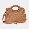 Fashnzfab Woven Tote / Crossbody Bag In Multi