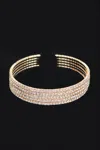 Fashnzfab Wrap Rhinestone Bangle In Multi