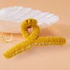 Fashnzfab Wrapped Cord Hair Claw Clip In Yellow