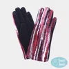 Fashnzfab Yarn Embroidered Smart Touch Gloves In Multi