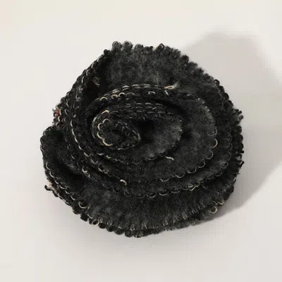 Fashnzfab Yarn Flower Pin Brooch Hair Clip In Multi