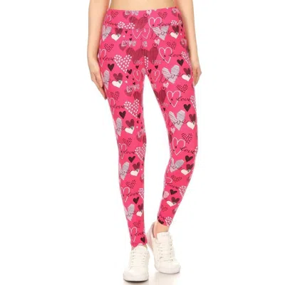 Fashnzfab Yoga Band Buttery Soft Print Leggings In Multi