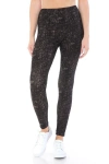 Fashnzfab Yoga Style Banded Lined Multi Printed Knit Legging With High Waist In Multi