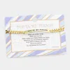 Fashnzfab You're My Person Curved Metal Bar Message Bracelet Gold In Gold