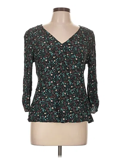 Pre-owned Fat Face 3/4 Sleeve Blouse In Teal