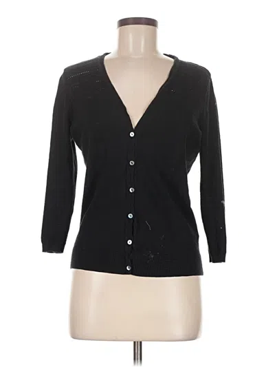 Pre-owned Fat Face 3/4 Sleeve Button Down Shirt In Black