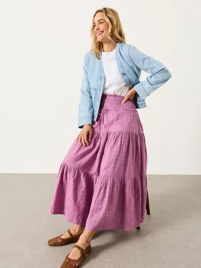 Fat Face Fatface Billy Lilac Purple Midi Skirt