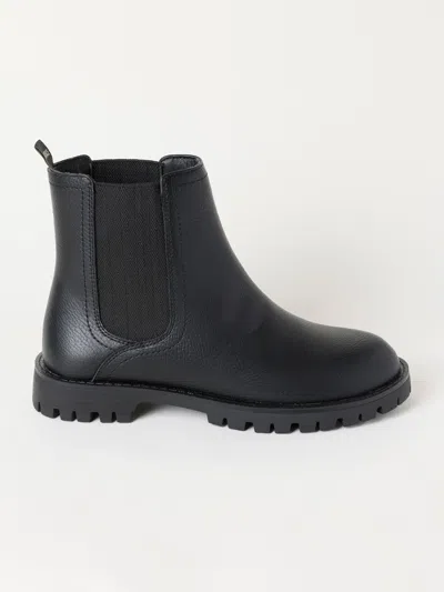Fat Face Fatface Black Avebury Pu Chelsea Boots