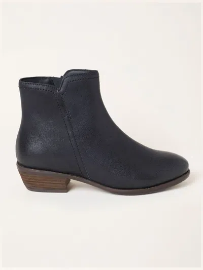 Fat Face Fatface Black Farleigh Leather Shoe Boots