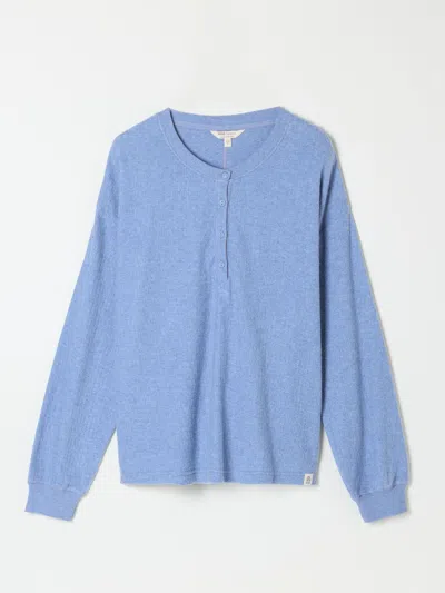 Fat Face Fatface Blue Henley Lounge Top
