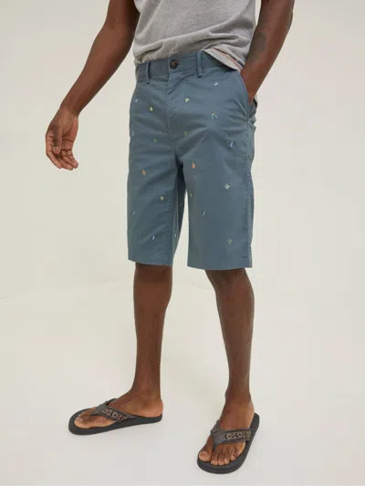 Fat Face Fatface Blue Mawes National Forest Embroidered Leaf Shorts