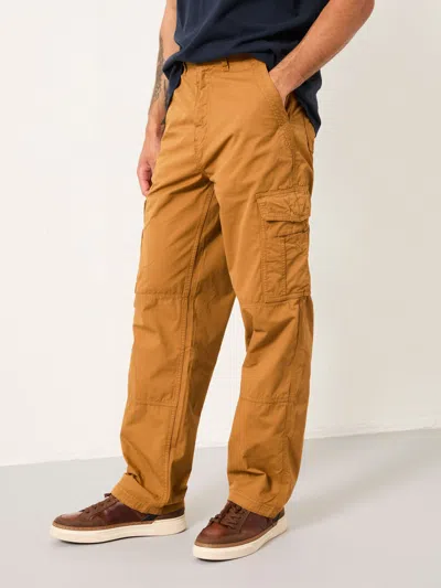 Fat Face Fatface Bude Tan Brown Straight Fit Cargo Trousers