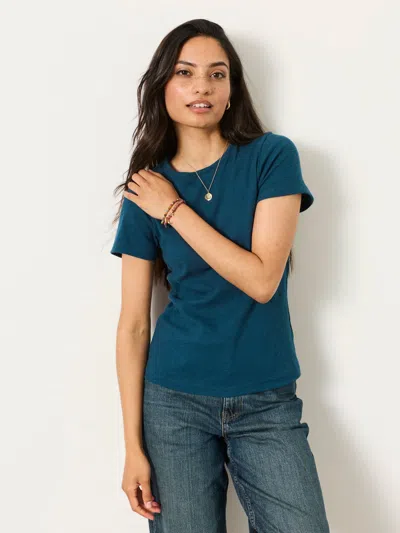 Fat Face Fatface Celia Indigo Blue Short Sleeve T-shirt