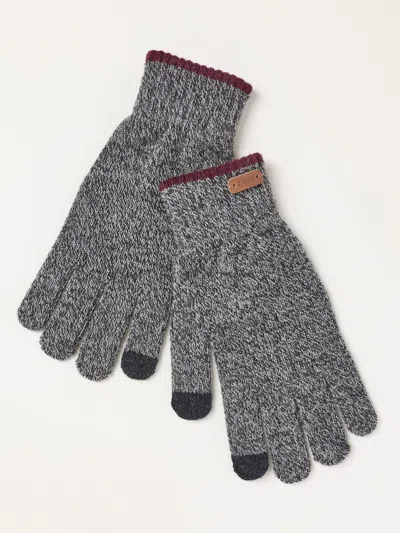 Fat Face Fatface Charcoal Grey Brushed Gloves