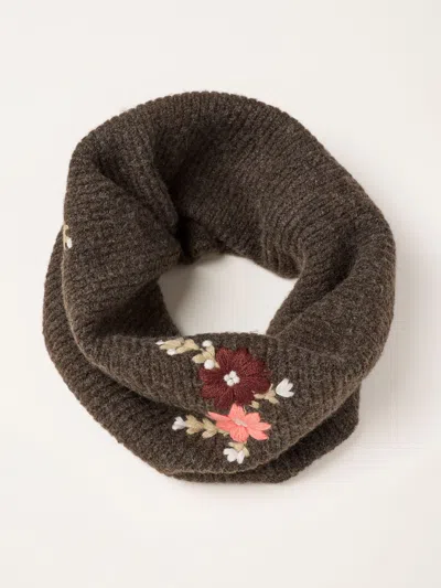 Fat Face Fatface Charcoal Grey Waffle Snood
