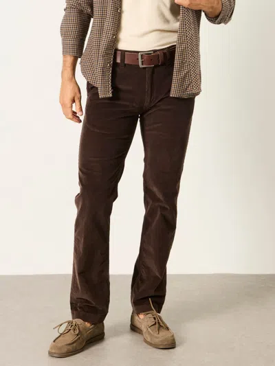 Fat Face Fatface Chocolate Brown Cord Straight Fit Trousers