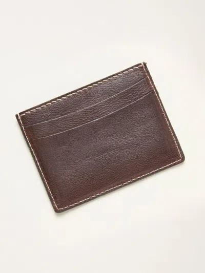 Fat Face Fatface Chocolate Brown Leather Cardholder