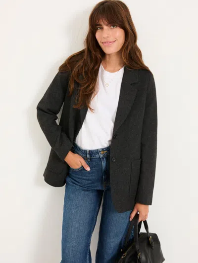 Fat Face Fatface Etta Charcoal Grey Blazer