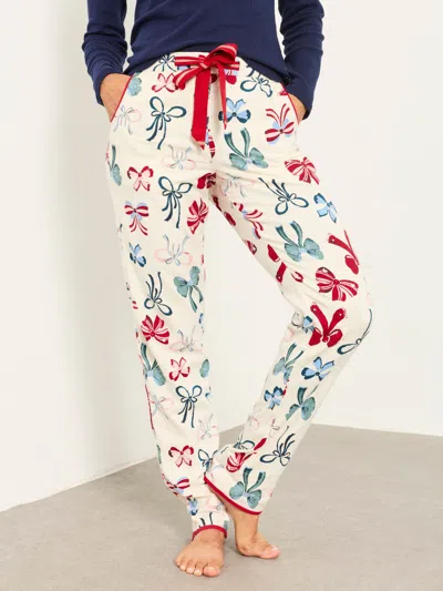 Fat Face Fatface Eva Ivory Bow Pyjama Bottoms