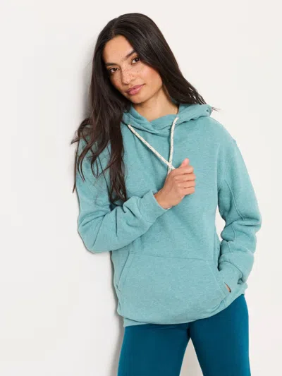 Fat Face Fatface Freya Green Marl Overhead Hoodie
