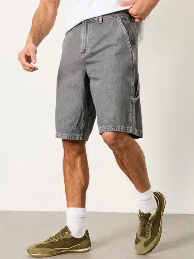 Fat Face Fatface Grey Denim Loose Fit Denim Shorts