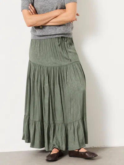 Fat Face Fatface Jayla Olive Green Maxi Skirt
