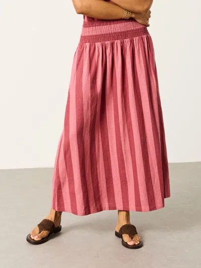 Fat Face Fatface Kit Rust Red Midi Skirt