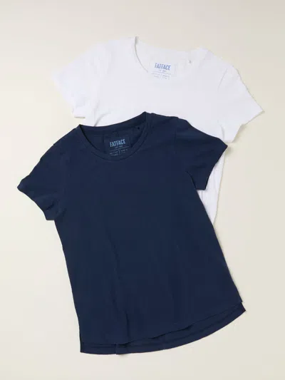 Fat Face Fatface Natalie Navy/white 2 Pack Plain And Stripe T-shirts