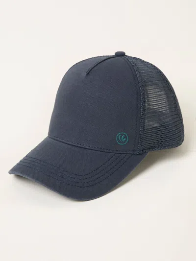 Fat Face Fatface Navy Blue Trucker Cap