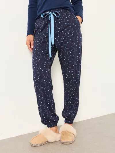 Fat Face Fatface Navy Harper Star Cuffed Pyjama Bottoms
